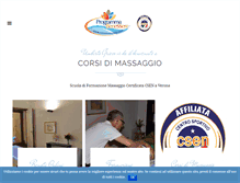 Tablet Screenshot of corsimassaggi.com